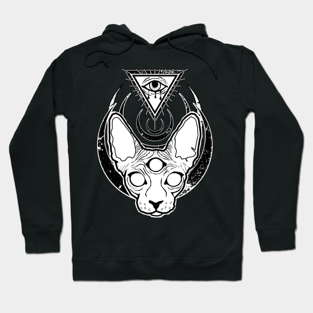 All seeing Sphynx Hoodie by Von Kowen